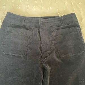 Women’s Maeve The Colette Blue corduroy high cropped pants size 31